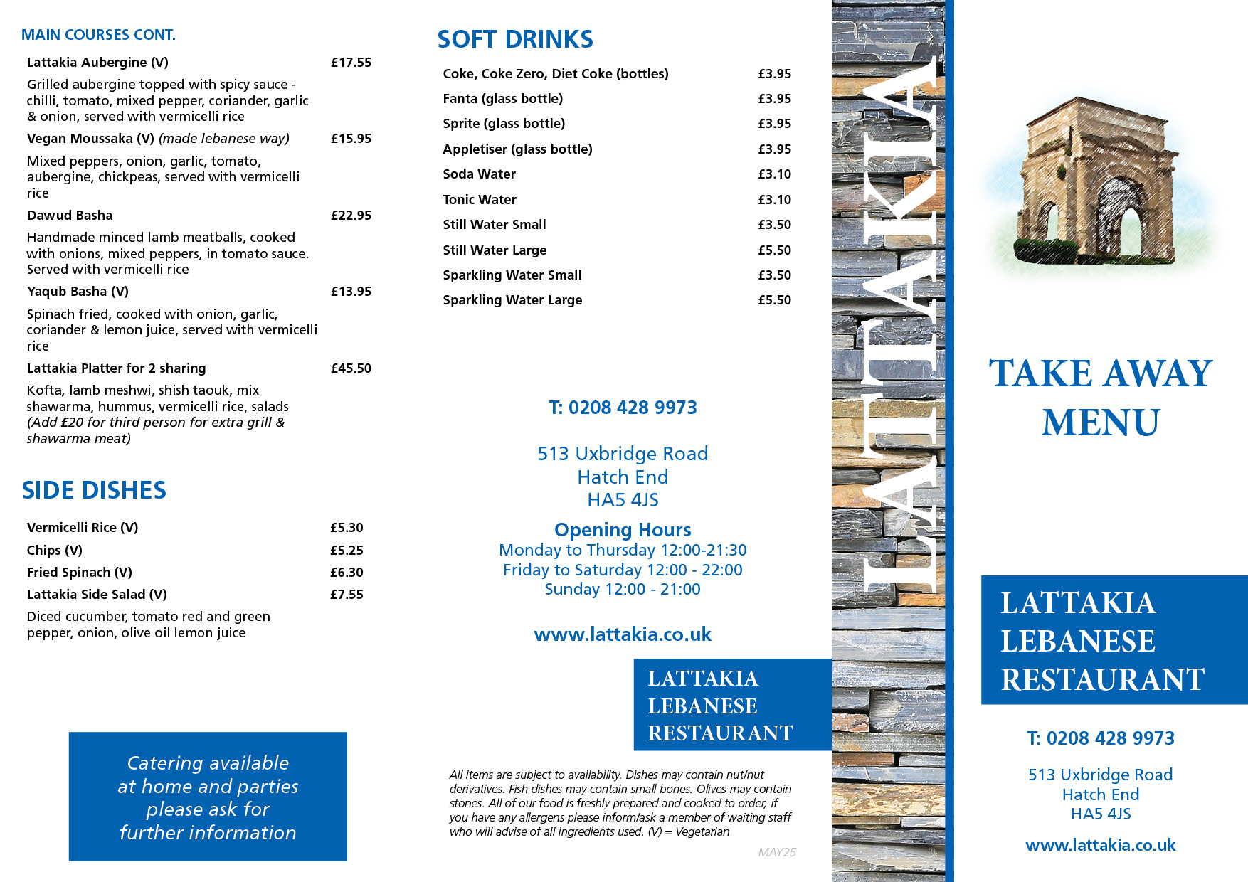 Lattakia DL6pp TAKEAWAY MAY25